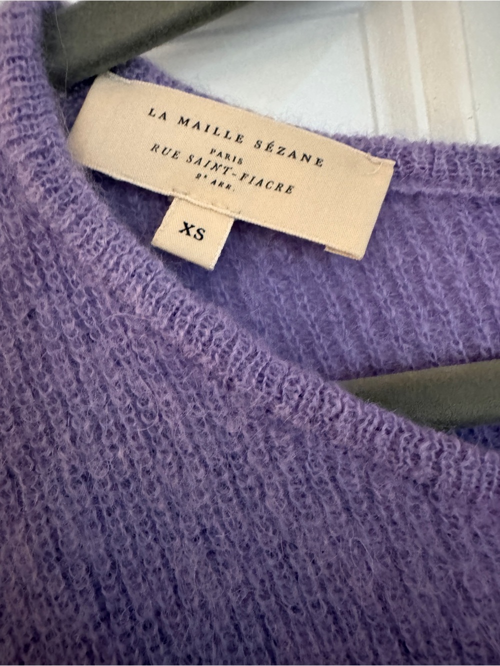 Sézane Gaspard Lilac Knit Crewneck Sweater - Picture 5 of 5